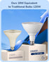 EDISHINE PAR38 LED Outdoor Flood Light Bulb, 2 Pack, 18W (120W Equivalent), Dimmable, Waterproof, E26 Base, 5000K