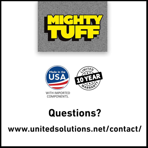 360 5 Mighty Tuff Rolling Dolly, Made in USA, Gray, Heavy Duty Plastic Utility Cart with Degree Wheels for Mighty Tuff