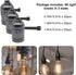 Fukaisu 60pcs E26 3 Lamp Turn Knob On/Off Replacement, Assorted Sizes Light Lamp Socket Switch Twist Knobs Socket Knobs
