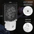 Jahiona White,0.5W LED Night Light Lamp with Smart Sensor Dusk to Dawn Sensor,Merry Christmas Happy Black White Night