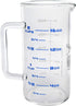 Industrial Beaker Mug - 500ml Extra Heavy Duty 3.3 Borosilicate Glass with Spout - Tall Form, Printed Graduations