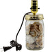 Creative Hobbies DIY Mason Jar Lamp Making Kit - Gold Color Lid & Socket Great for Lamp Conversion, Fits Wide Mouth