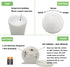 Waterproof Outdoor Flameless Pillar Candles, 2 Pack, 3 x 6 , Battery Operated Electric LED Candle Set with Timer for