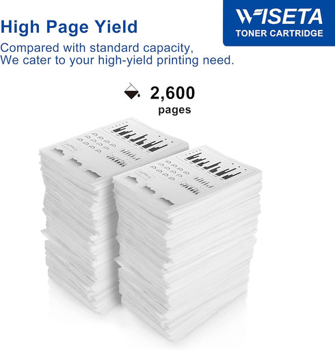 Wiseta TN450 Toner Cartridge Replacement for Brother TN450 TN420 Compatible with HL-2270DW HL-2280DW HL-2230 MFC-7360N