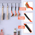 ValueMax Wire Brush Set, 8Pcs Stainless Steel/Brass/Nylon Bristles, Heavy Duty Scratch Brush with Beechwood Handle