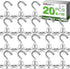MIKEDE 20 Pack Magnetic Hooks, 110lbs Strong Heavy Duty Hooks for Hanging, Industrial Metal Refrigerator Hooks for