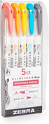 Zebra Pen Zebra Brush DBL END, Assorted Friendly Colors