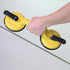 Heavy Duty Glass Suction Cups with Aluminum Vacuum Plate Handle, 2 Pack for Lifting Large Glass/Tile