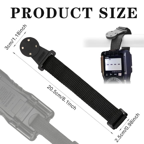 Multimeter Magnetic Hanging Strap,Multifunctional Magnetic Strap Kit for Fluke Digital Multimeter,1 Straps, 1 Magnetic Hanger,Magnetic Hanger for Testo and UNI-T Multimeters(Black)