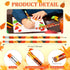 Fall Pencil Thanksgiving Assortment Wood Pencils Autumn Cylinder Funny Pencils Maple Leaf Turkey Pumpkin Decorative Pencils Party Pencils for Kids School Supplies Autumn Gift, 10 Styles (100 Pcs) by Crtiin
