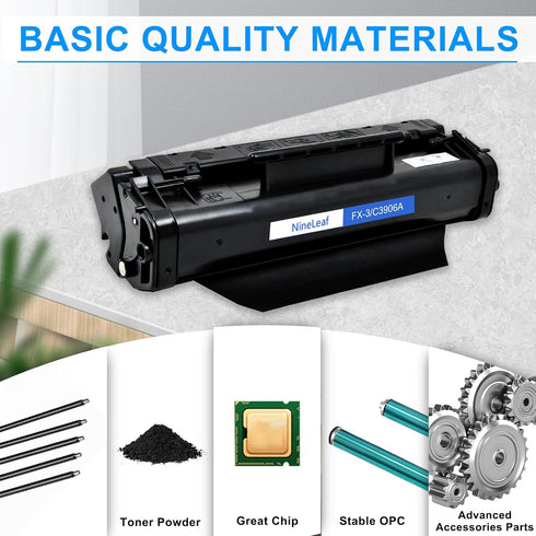 NineLeaf Compatible Toner Cartridge Replacement for Canon FX3 1557A002BA, MultiPass L600 Laser Printer