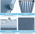 SKYDUE Expanding File Organizer, 8 Pockets, Accordion File Folders with Labels, Portable Document Organizer, Blue