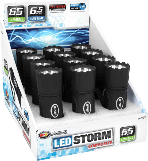 Performance Tool W2456 Storm 65lm Black Composite Flashligth (Sold as 1 Flashlight) by Performance Tool