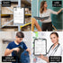 Clipboard with Storage, Large Capacity Nursing Clipboards, Heavy Duty Plastic Case with Pen Holder