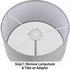 ZIANTENNY 12 E27 3/7" Pcs White Plastic Lamp Shade Adapter Rings to Reducer Rings, Replacement Washer Adapters Ideal