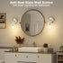 1-Light E26 Bulb GORDNWE Bathroom Wall Sconce, Brushed Nickel Vanity Light, Modern Wall Light Fixture with Clear Glass