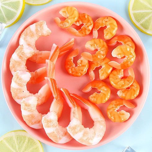 Kangnice Highly Detailed Polystyrene Shrimp Stay for Restaurant Presentation Food Formatting and Gastronomic Education