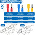 smseace 160pcs Bullet Wire Connectors with Crimp/Stripping Tool, 22-10AWG Insulated Male/Female Kit