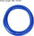 uxcell Pneumatic 6mm OD PU Air Hose Tubing Kit 5 Meters Blue with 12 Pcs Black Push to Connect Fittings