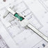 Electronic Digital Vernier Caliper, IP54 Waterproof Measuring Tool with Large LCD Screen (150mm/0-6 inch)