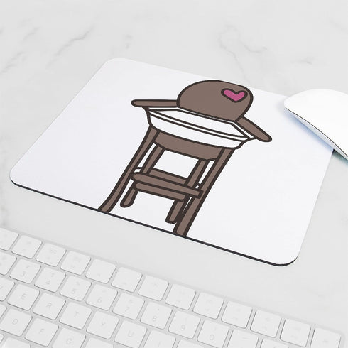 CafePress 9.25"x7.75" Non-Slip Gaming Mousepad with High Chair Design