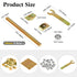 Furniture Fastening Connectors for Secure Countertops, Tables, and Bed Frames with Bolt and Nut Hardware, Metric-M8