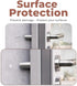 Bampix 64 Pack, 0.5 Inch Jelly Button Clear Cabinet Door Bumpers, Self-Adhesive Rubber Pads, Sound-Dampening Stoppers