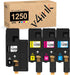 v4ink Compatible Toner Cartridge Replacement for Dell 1250 (KCMY, 4-Pack) - For use in Dell 1250c, Dell 1350cnw, Dell