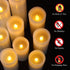 Flameless Candles Battery Operated, 4" to 9" Set of 9 Ivory Real Wax Pillar LED Candles with Remote and 24 Hours Timer