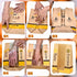 300 Pack 11.8x4.7x3.5in Packaging, Kraft Paper Bread Bags for Homemade Bread w/Clear Window & Seal Stickers | Medium