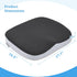 GOFORIT Molded Memory Foam Seat Cushion, Patent Dual-Layer Foam Design Office Chair Pad, Ergonomic Coccyx Cushion