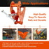 TKK Beam Lifting Clamp, 2200Lbs/1Ton Load Capacity, Adjustable Opening Flange for Lifting Rigging (Orange)