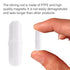 Magnetic Stir Bars,10 Pcs PTFE Magnetic Stirrer Mixer Stir Bar, 20 mm/ 0.8 Inch White Laboratory Stirrer Mixer Bar (10)