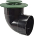 NDS 422G Pop-Up Drainage Emitter with Elbow fits 4-Inch Sewer and Drain Pipe, Works with Drainage Systems Including Catch Basins, Green by NDS