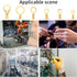 160 Pcs Copper Ring Terminals, M3/M4/M5/M6/M8/M10 Brass Wire Connectors, Crimp Kit for Electrical Terminals