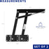 (x2), MOUNT-HHCT1 VIVO Coffee Table Lift Mechanism Hinges Pneumatic Assisted Hardware, Top for Furniture, Hinges