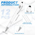 Tenare 12 Pieces Ballpoint Pen with Stylus Tip, 1.0 mm Black Ink Metal Pen 2 in 1 for Touch Screens