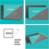 Binditek 100 Pack Binding Covers and Backs Set, 5.5 x 8.5 Inches, 50 Pcs Clear PVC and 50 Pcs Sand-Textured Polycovers