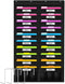 Godery Heavy Duty Storage Pocket Chart for Classroom and Office, Clear Storage Pocket Chart for Files