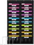 Godery Heavy Duty Storage Pocket Chart for Classroom and Office, Clear Storage Pocket Chart for Files