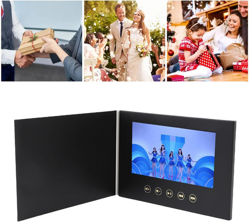 LICAEVEY 7In Digital Video Brochure with Type C Charging and Auto Play Feature, Portable Display for Custom Business