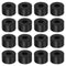 16pcs Rubber Spacer 1 Inch OD, 0.4 Inch ID, 0.6 Inch Thick Neoprene Round Anti Vibration Isolation Pads, Black
