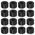 16pcs Rubber Spacer 1 Inch OD, 0.4 Inch ID, 0.6 Inch Thick Neoprene Round Anti Vibration Isolation Pads, Black