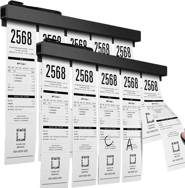 origreen 2 Pieces Ticket Holder Receipt Holder for Restaurant Refrigerator, No Drill Restaurant
