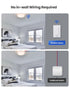 Programmable, 1300ft Zoiinet Wireless Lights Switch Kit, Buckle Design & Removable, Muti Way Switch, No WiFi Needed