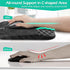 Gimars Upgrade Ergonomic Mouse Pad Wrist Rest with Memory Foam Massage Bump, Nonslip PU Base, Enlarge 30% Larger for