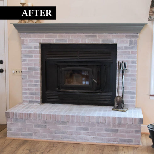 Giani Whitewashed Brick Transformation Kit