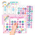 EUUBIRD Unicorn Potty Training Chart for Toddlers, 10 Potty Training Sticker Charts with