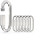 sprookber Stainless Steel Chain Quick Links, 304 Stainless Steel Chain Connector, Screw Carabiner, Set of 6