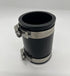 Flexible PVC Coupling with Stainless Steel Clamps, 1-1/2", Black